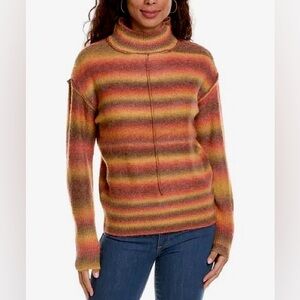 BeachLunchLounge Theia Ombre Mock Neck Sweater